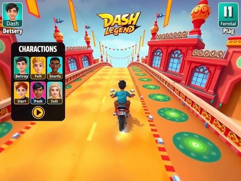 Dash Legend character selection screen showing diverse avatars