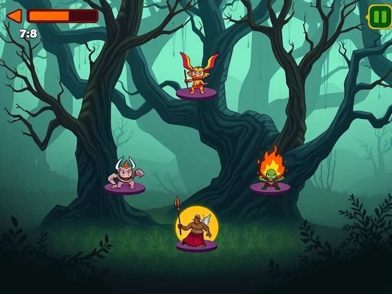 Bhootiya Jungle gameplay screenshot showing haunted forest environment
