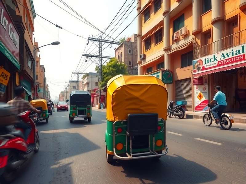 Rickshaw Odyssey gameplay showing colorful Indian streets