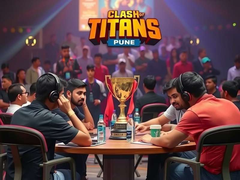 Professional teams strategizing during Clash Of Titans Pune tournament