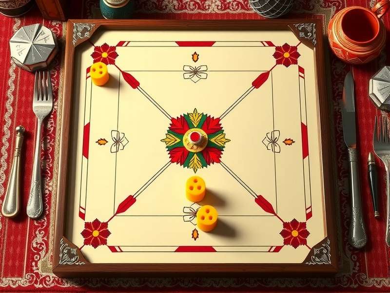 Carrom Turbo Blitz Ace rule illustrations and board setup