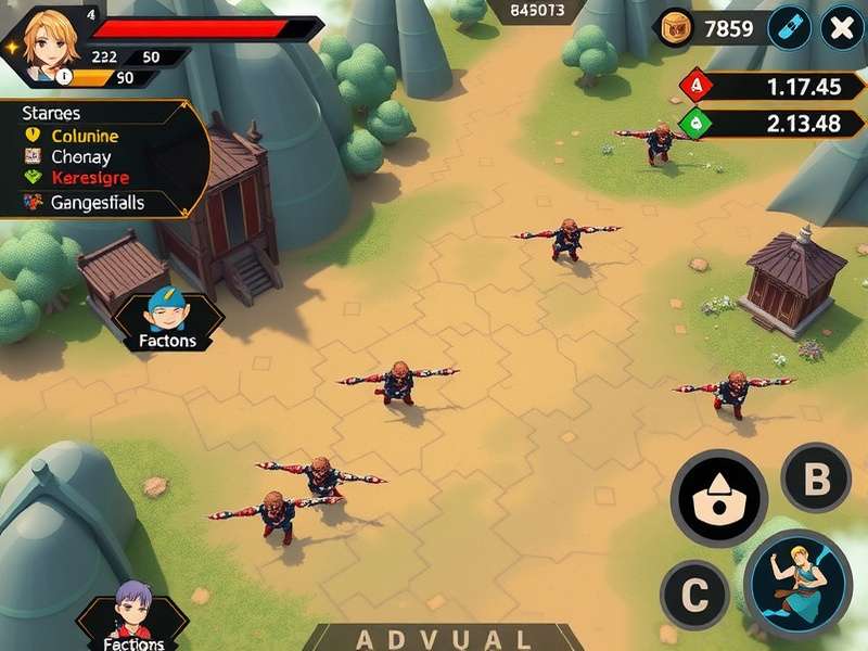 Anise Mighty Ruler gameplay screenshot showing strategic battle