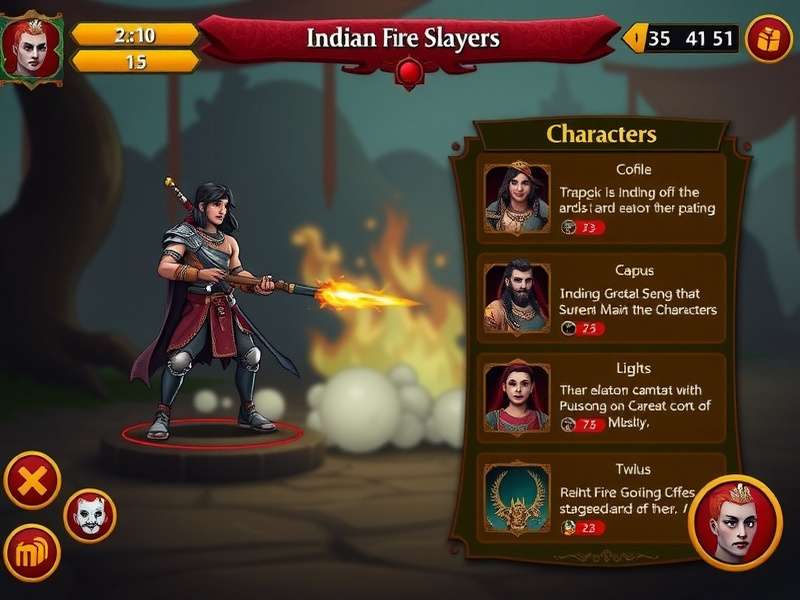 Indian Fire Slayers gameplay screenshot showing character combat