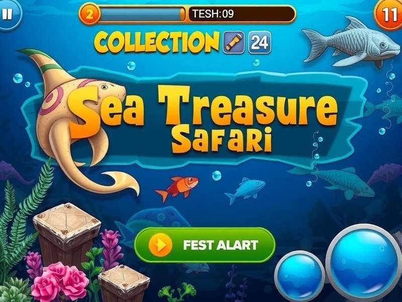 Sea Treasure Safari treasure collection interface
