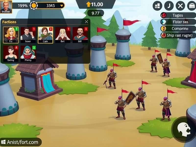 Anise Mighty Ruler character selection screen showing different factions