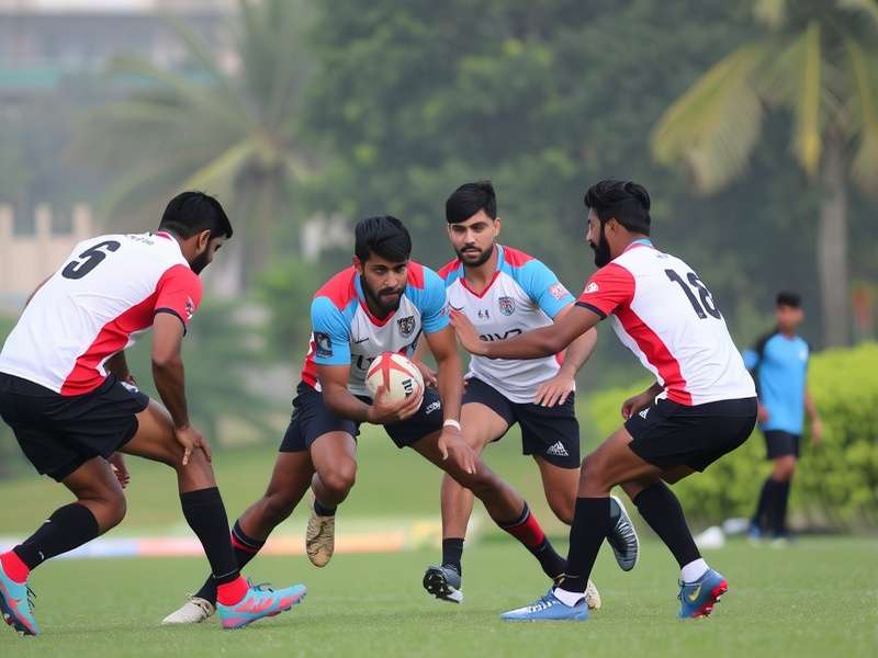 Trailblazers Rugby India team in action
