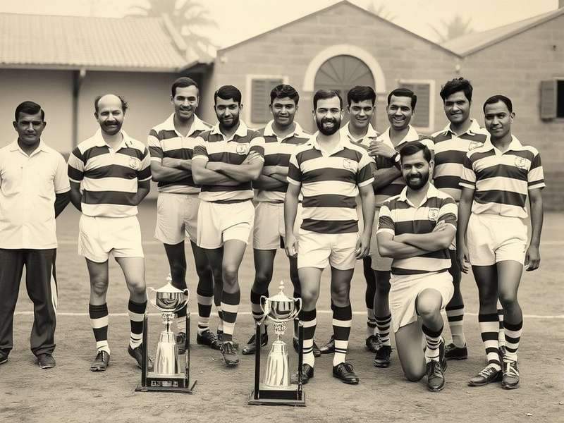 Vadodara Rugby Elite championship celebration with trophies