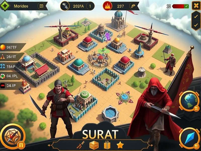 Surat Legendary Conquerors battle scene showing strategic unit placement