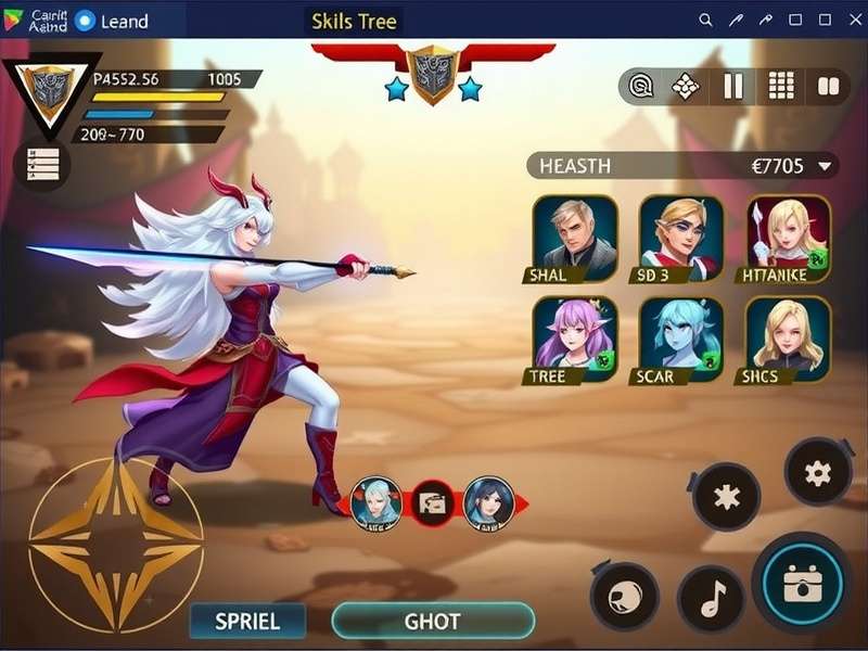 Anise Legend Warrior character selection screen showing different classes