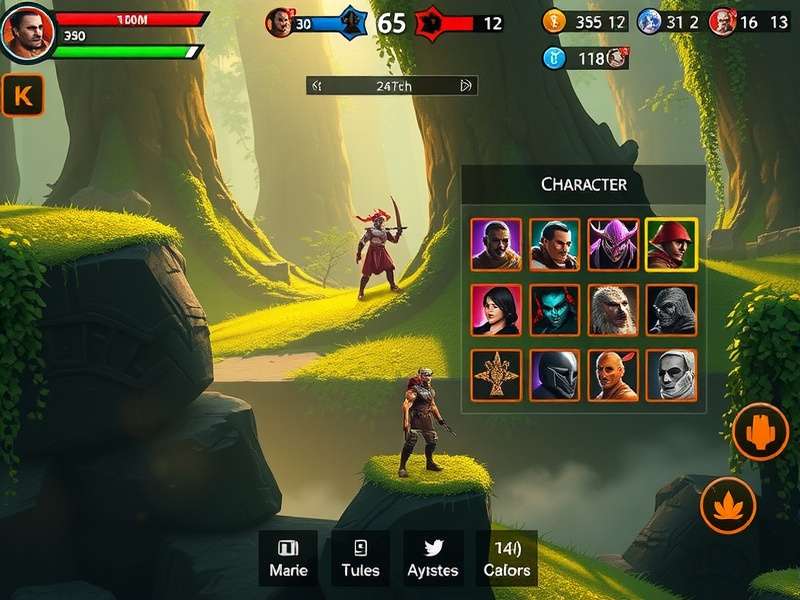 Torrent Titan Jungle Kings combat and crafting interface