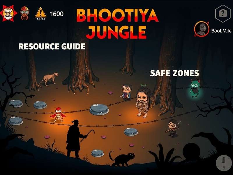 Bhootiya Jungle character showcase featuring various Indian mythological entities