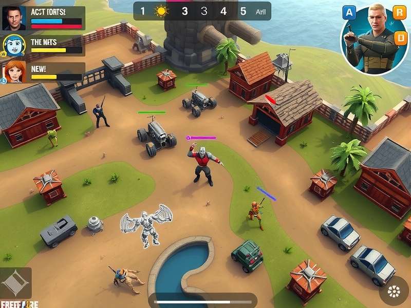 Free Fire Royale Avengers strategic map positioning