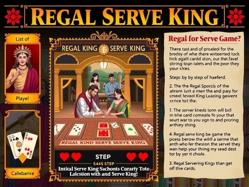 Historical depiction of Regal Serve King being played in traditional setting