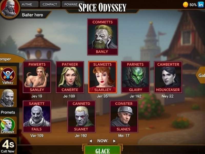 Spice Odyssey Elite Game Interface