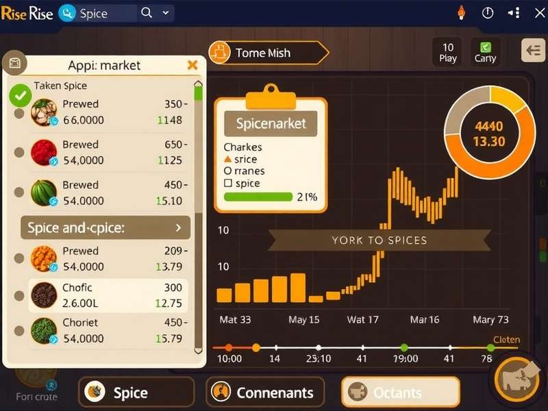 Advanced trading analytics in Cumin Rise Spice Champions