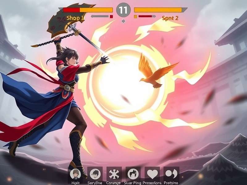 Twirling Blade Vanguards character customization interface