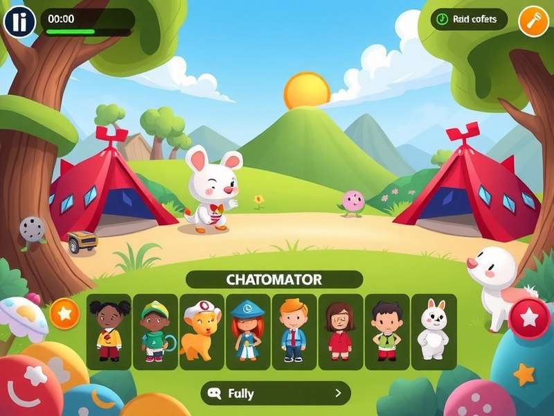 Pojo and Friends gameplay screenshot showing colorful characters and environments