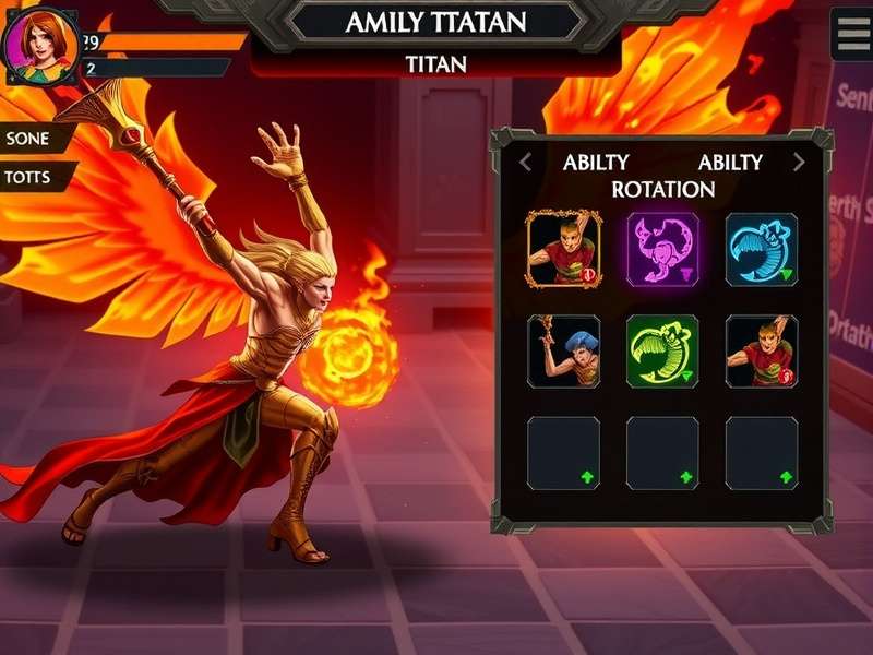 Inferno Warrior Titan character selection screen