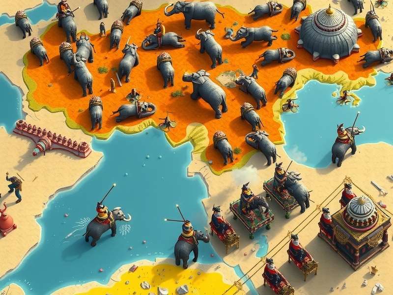 Vijayanagara Victory gameplay screenshot showing empire management