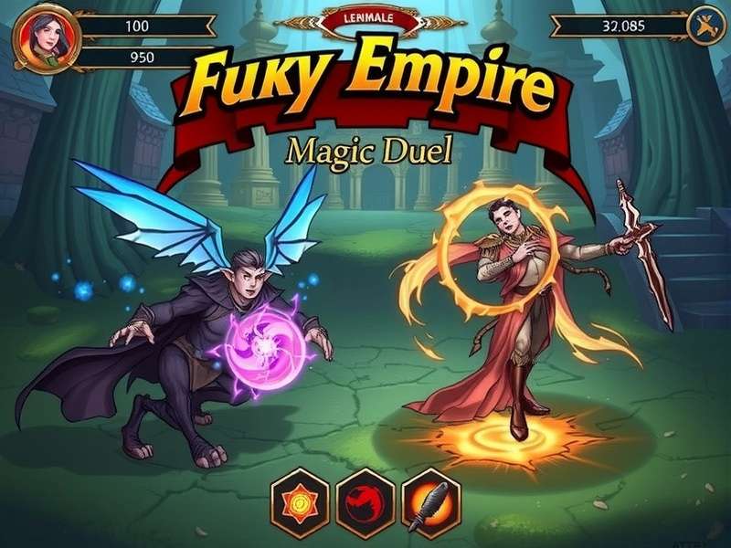 Fury Empire Magic Duel gameplay screenshot showing magical combat