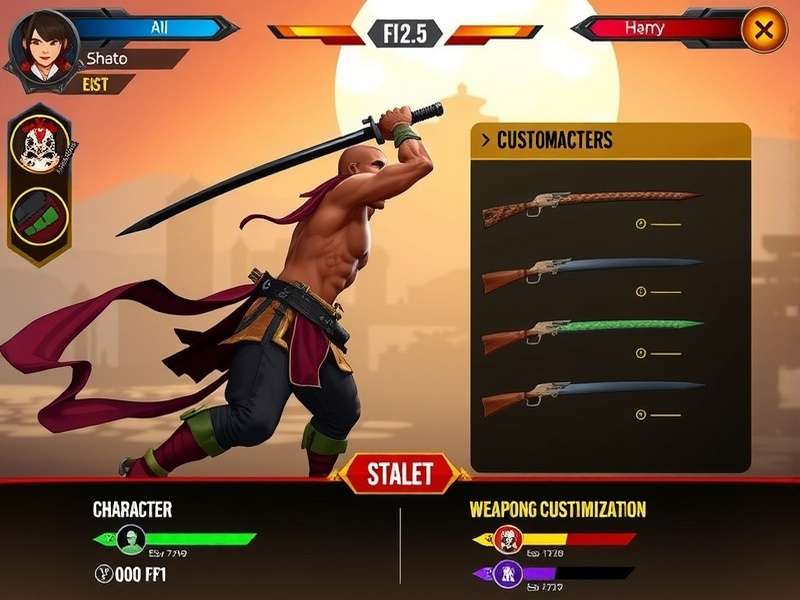 Kochi Warrior Elite weapon customization interface