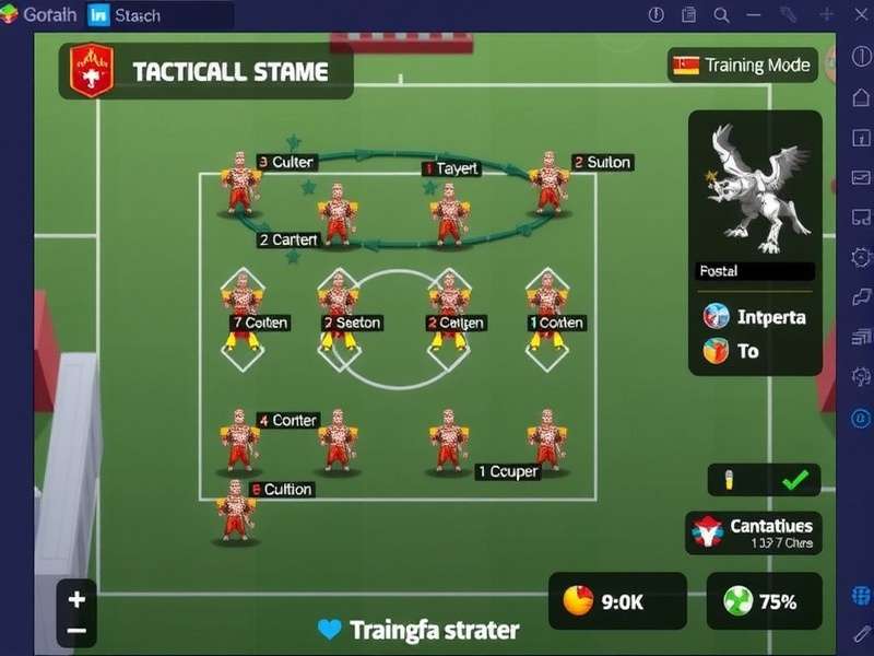 Goa Skillful Striker gameplay screenshot showing tactical interface