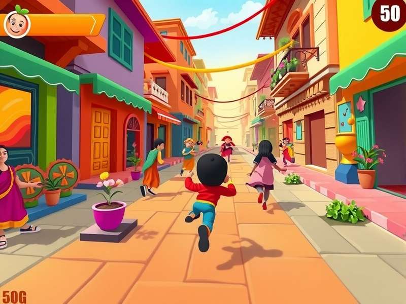 Spicy Dash power-up collection showing Indian-themed items