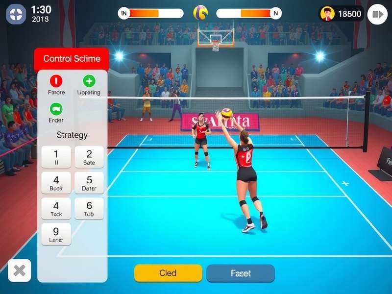 Volleyball Fever India gameplay screenshot showing realistic volleyball action