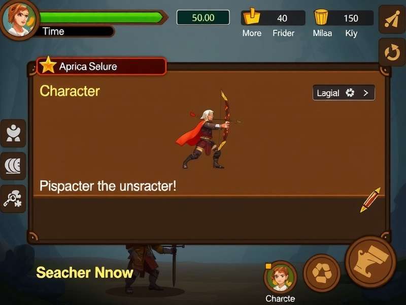 Heroic Archero Battle character selection screen
