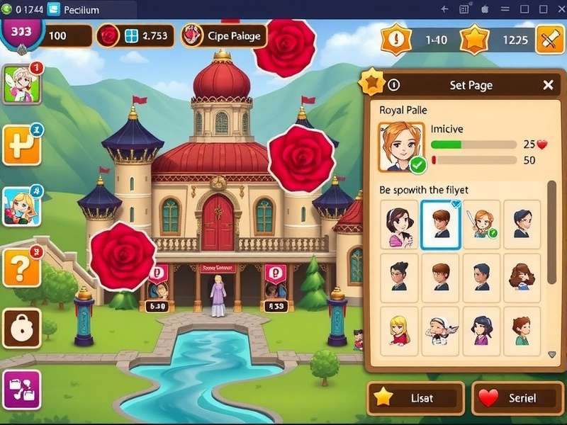Rose Chai Royal Legend kingdom management interface