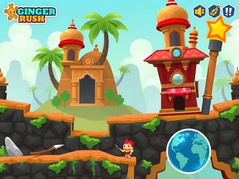 Ginger Rush Hero gameplay screenshot showing character and environment