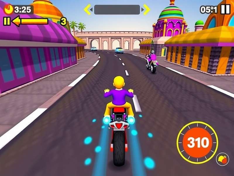 Holi Racer Adventure character selection and vehicle customization screen