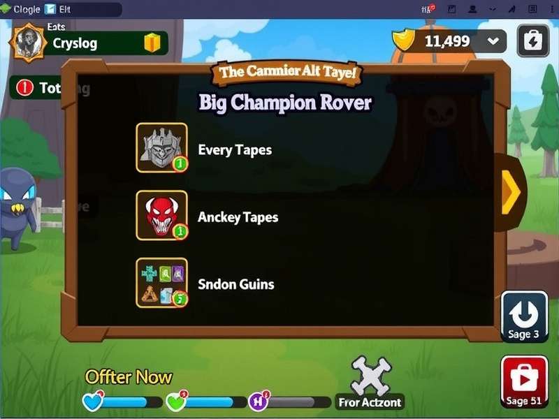 Champion Rovers Hero Game Interface