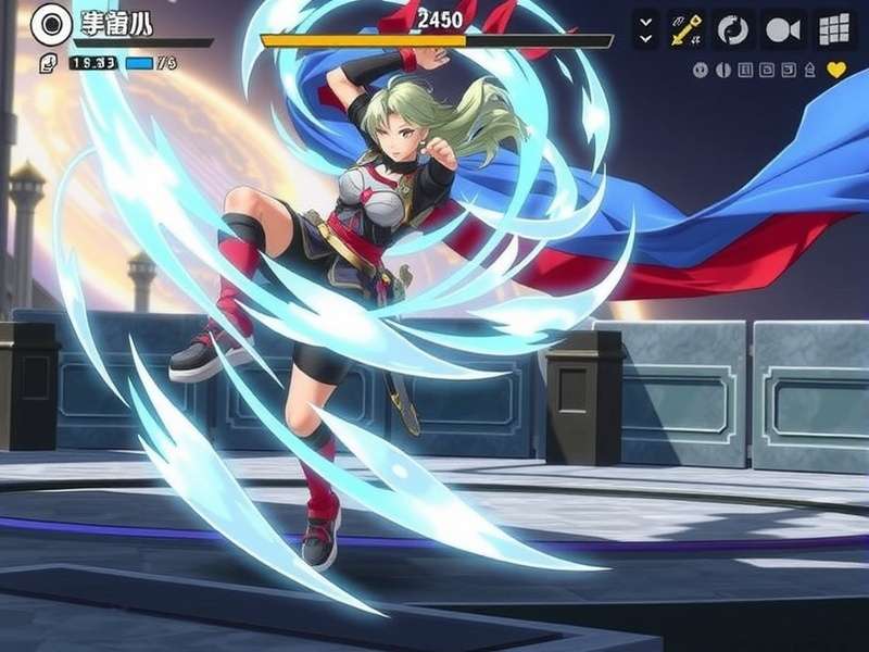 Twirling Blade Vanguards gameplay screenshot showing character combat