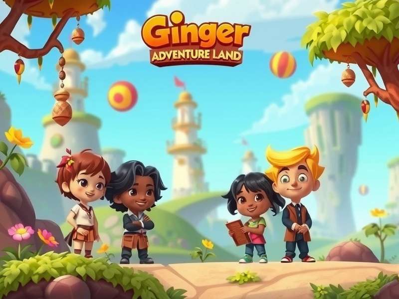 Main characters from Ginger Adventure Land showcasing diversity
