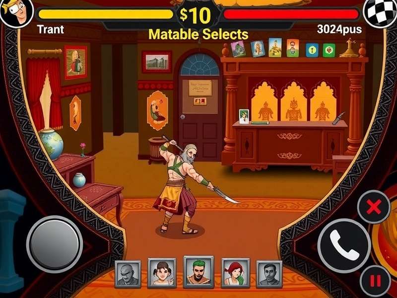 Haveli Bold Gladiator combat scene showing character using traditional weapon