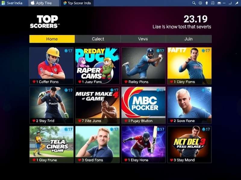 Popular Games in Top Scorers India