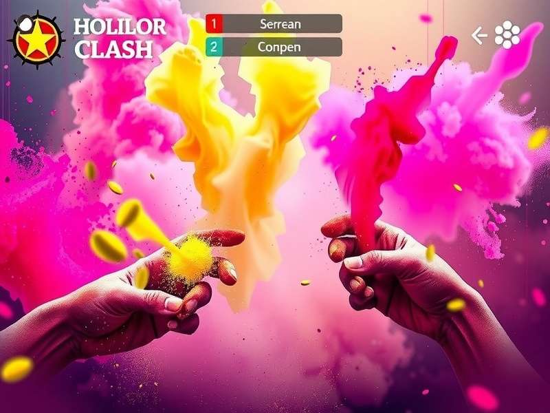 Advanced Holi Color Clash tournament gameplay