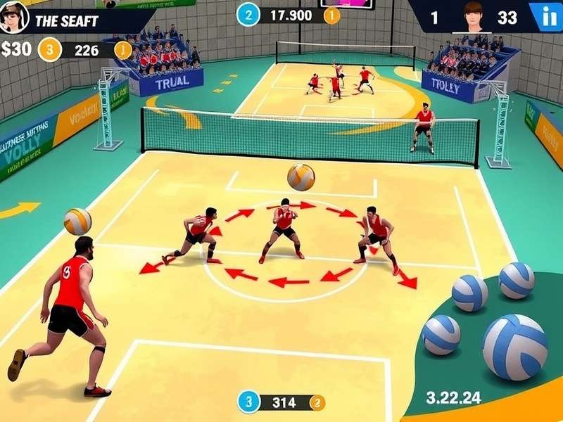 Volley Ultimate Pro defensive formation diagram