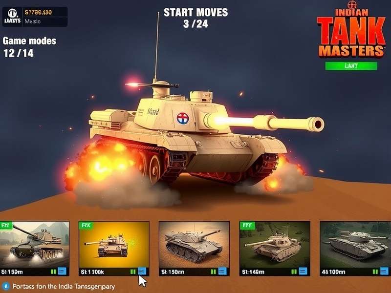 Indian Tank Masters gameplay screenshot