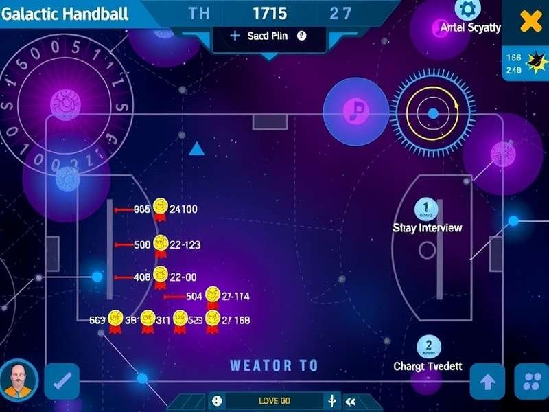 Galactic Handball Odyssey universe map showing star systems