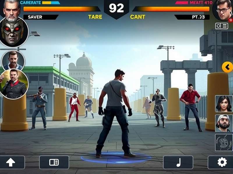 Pune Battle Supreme tournament gameplay with multiple characters