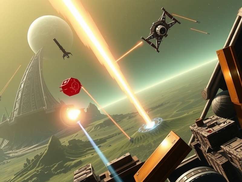 Interstellar Warriors X story scene showing character interaction