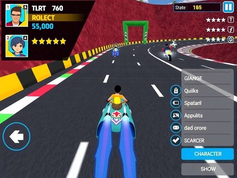 Goa Elite Zoom racing track with multiple players competing