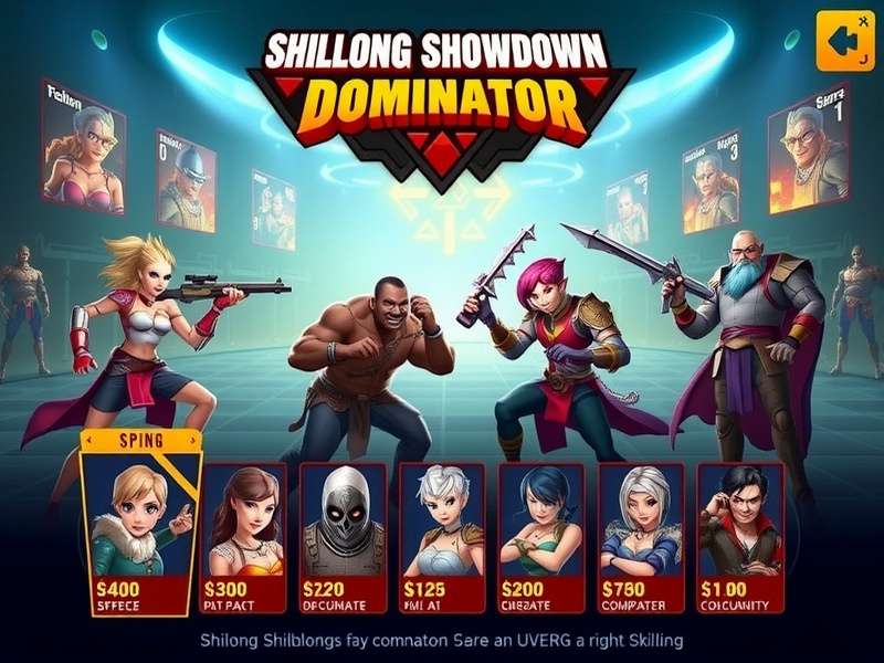 Shillong Showdown Dominator character lineup showing diverse options
