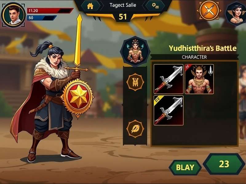 Yudhishthira S Justice War battle strategy interface