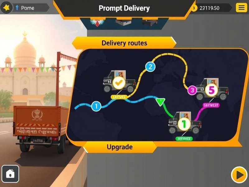 Prompt Delivery vehicle selection and upgrade interface