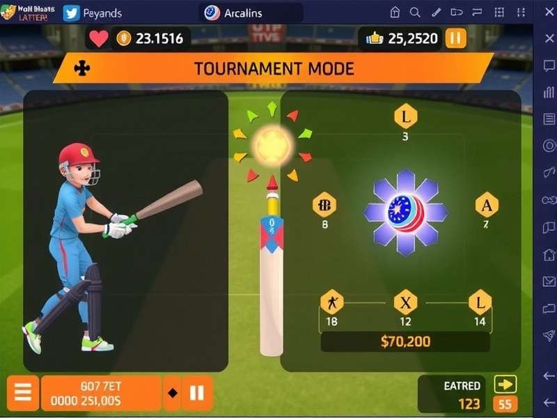 Kohli Blasters tournament mode selection screen