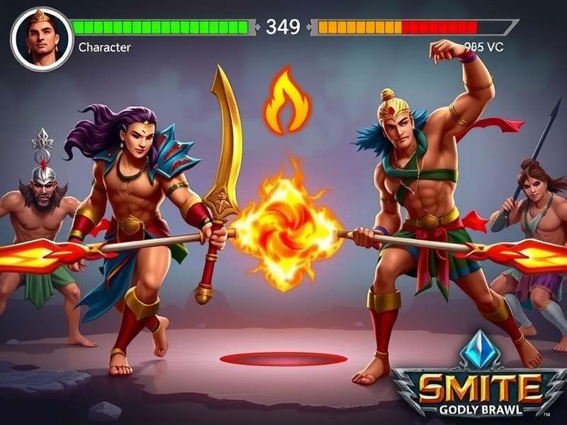 Advanced combat techniques demonstration in Smite Godly Brawl