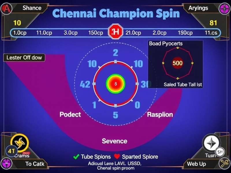 Chennai Champion Spin playing area diagram